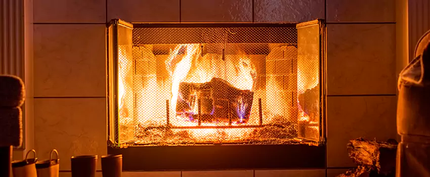 Mendota Hearth Landscape Fireplace Installation in Franklin, Tennessee