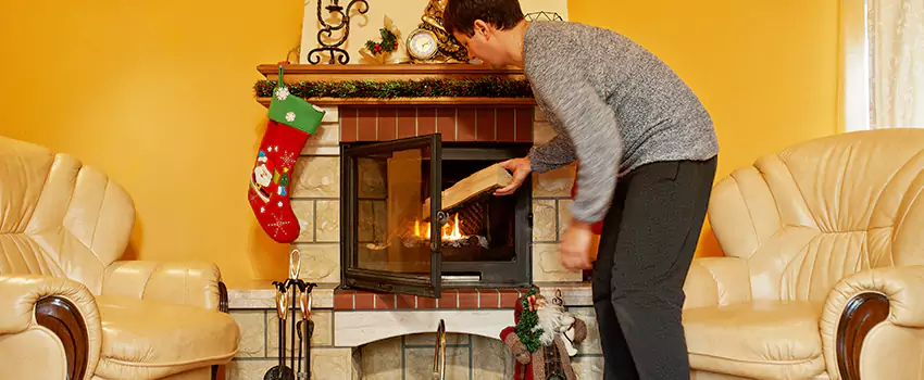 Rusted Metal Fireplace Restoration in Franklin, Tennessee